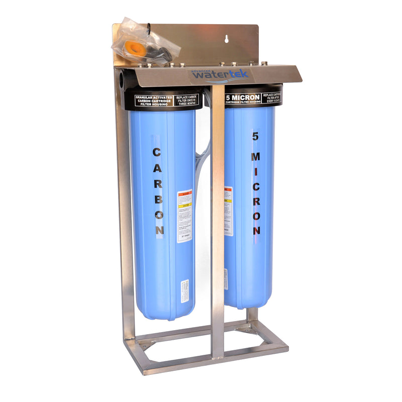 Advanced Watertek Twin Housing Filtration System with Stainless Skid