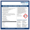 RO Membrane Preservative Label